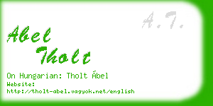 abel tholt business card