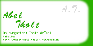 abel tholt business card